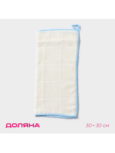 Салфетка для уборки Доляна «Люкс», микрофибра, бамбук, 30×30 см, цвет МИКС