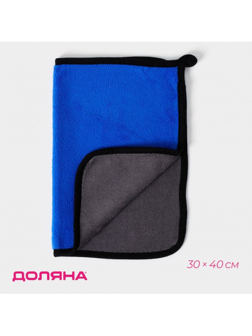 Салфетка для уборки Доляна «Суперплотная макси», микрофибра, 30×40 см, МИКС