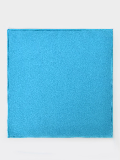 Салфетка для уборки Доляна, для стёкол и зеркал, 30×30 см, голубая