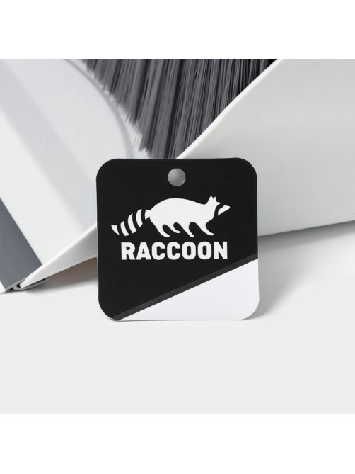 Щётка для пола Raccoon: совок 28×27×89 см, щётка 23×94 см, белая