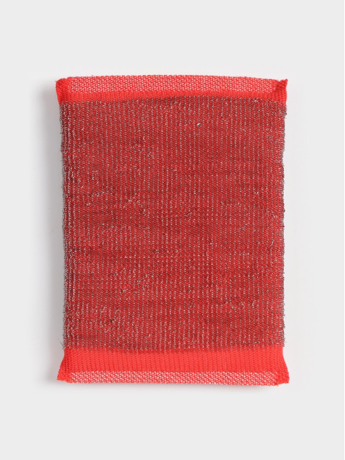 Губка для посуды Доляна, со стальной стружкой, 12×9×1.5 см, МИКС