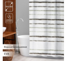 Штора для ванной Доляна «Лайн», 180×180 см, EVA