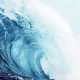 Штора для ванной Доляна WAVE, с люверсами, 180×180 см, полиэстер
