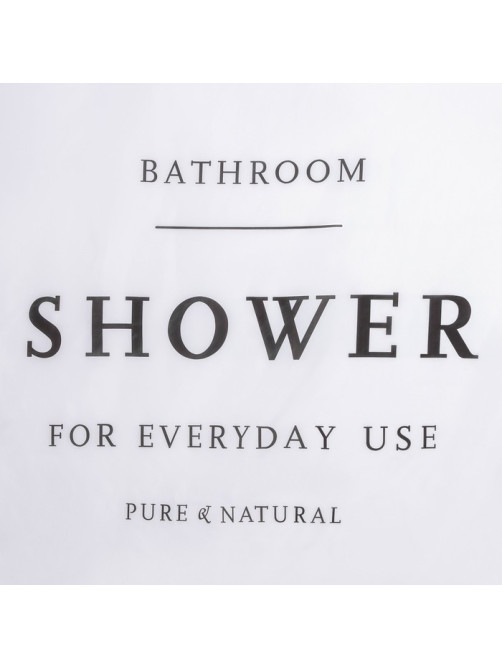 Штора для ванны Доляна SHOWER с люверсами, 180×180 см