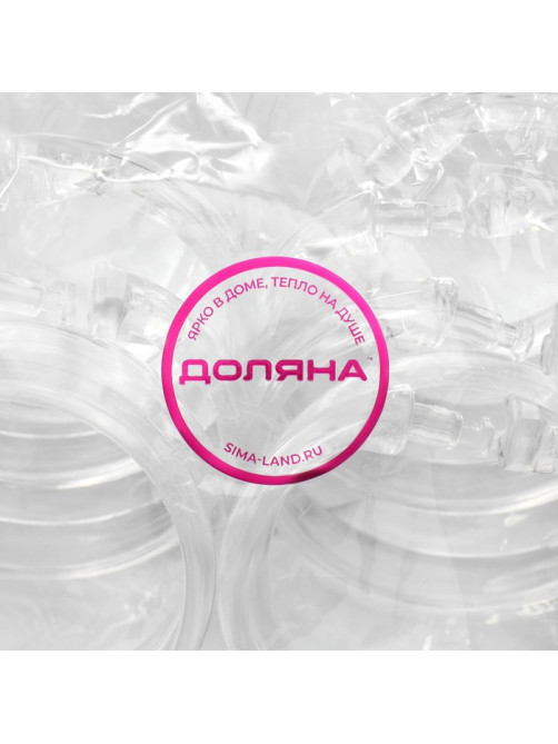 Кольца для штор Доляна, в ванную, 12 шт., d=5.5 см, прозрачные