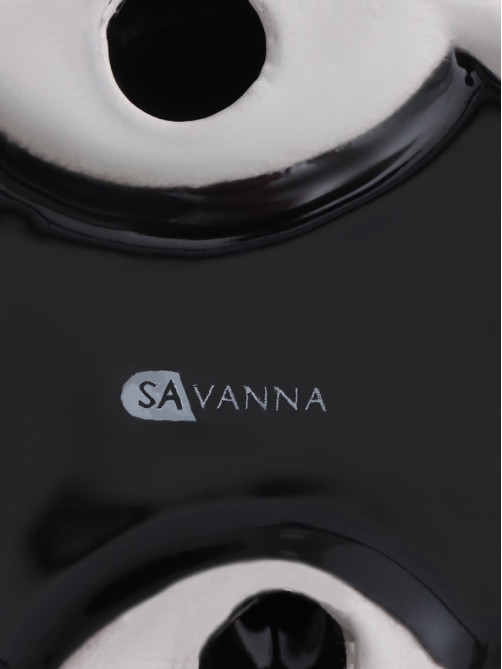 Набор аксессуаров для ванной комнаты SAVANNA Monro, 4 предмета, мыльница, дозатор для мыла 450 мл, стакан, баночка, чёрный