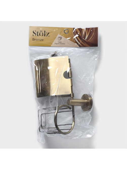 Держатель для туалетной бумаги Stölz basic Bronze, подставка, 25.5×13.5×12 см, бронзовый
