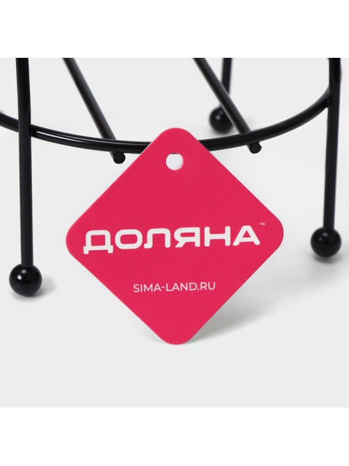Держатель-стойка для туалетной бумаги Доляна, цвет чёрный