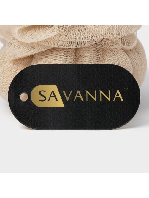 Мочалка для тела SAVANNA, 50 г, коричневая