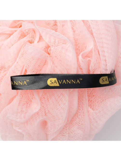 Мочалка для тела SAVANNA «Нежность», 90 г, розовая