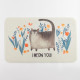 Коврик для ванной Этель I meow you, 80×50 см, велюр