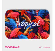 Коврик для ванной и туалета Доляна Tropical, 40×60 см