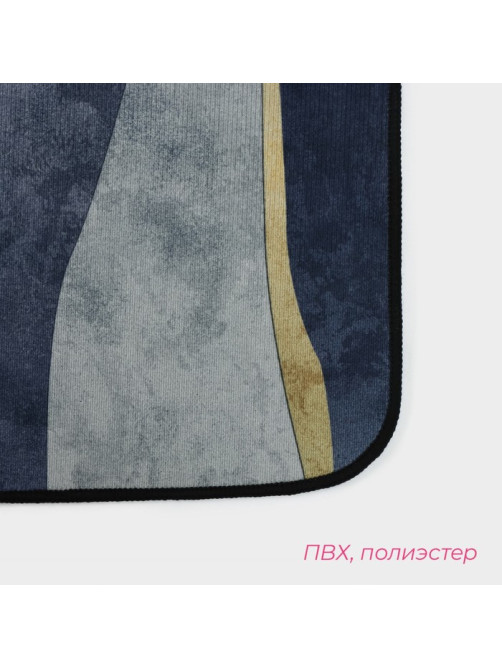 Коврики для ванной и туалета Доляна «Вега», 2 шт.: 50×80 см, 50×40 см