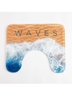 Коврик для ванной «Этель» Waves, 50×40 см, велюр