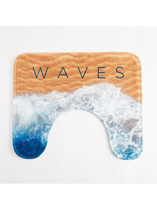 Коврик для ванной «Этель» Waves, 50×40 см, велюр