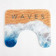 Коврик для ванной «Этель» Waves, 50×40 см, велюр