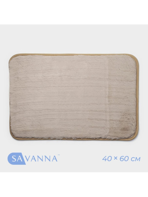 Коврик для дома SAVANNA «Элайза», 40×60 см, цвет бежевый