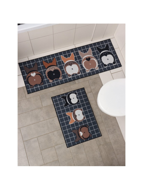 Коврики для дома Доляна «Корги», 2 шт., 40×60, 45×120 см