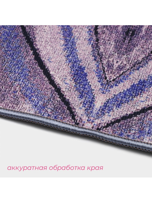 Коврики для ванной и туалета Доляна «Отражение», 2 шт., 50×80 см, 50×40 см