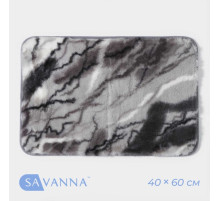 Коврик SAVANNA «Мечта», 40×60 см, серый