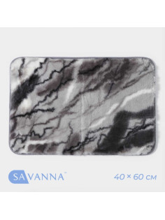 Коврик SAVANNA «Мечта», 40×60 см, серый