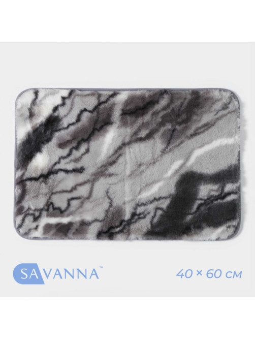 Коврик SAVANNA «Мечта», 40×60 см, серый