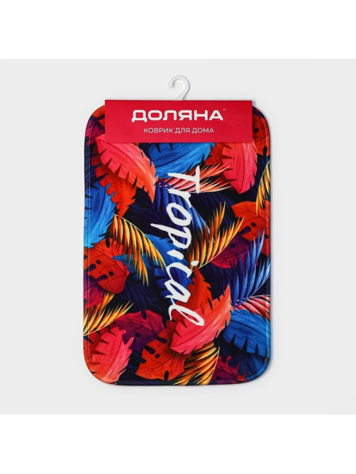Коврик для ванной и туалета Доляна Tropical, 40×60 см