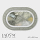 Коврик для дома LaDо́m, овал, 40×60 см, зелёный
