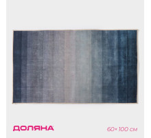 Коврик Доляна «Нега», 60×100 см, цвет серый