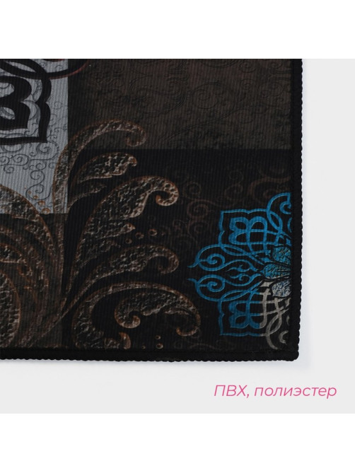 Коврики для дома Доляна «Цвета», 2 шт., 40×60 см, 40×120 см