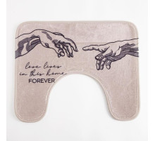 Коврик для ванной «Этель» Forever, 50×40 см, велюр