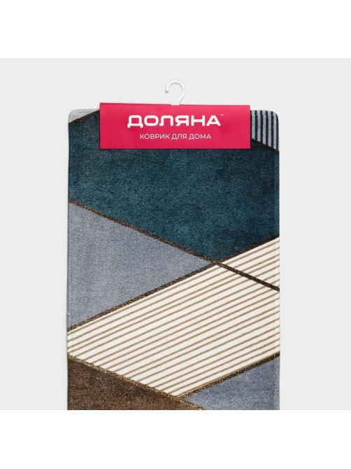 Коврик для ванной и туалета Доляна «Мелаж», 45×120 см