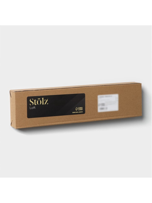 Поручень для ванны антискользящий Stölz, 43.5×7×5.5 см, нержавеющая сталь, чёрный