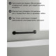 Поручень для ванны антискользящий Stölz, 43.5×7×5.5 см, нержавеющая сталь, чёрный