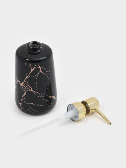 Дозатор для жидкого мыла SAVANNA Lightning, 350 мл, цвет чёрный