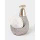 Дозатор для моющего средства с подставкой для губки Доляна «Африка», 350 мл, серый