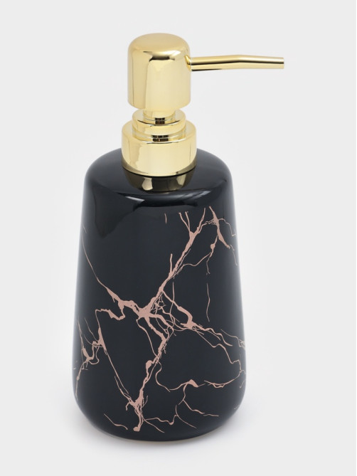 Дозатор для жидкого мыла SAVANNA Lightning, 350 мл, цвет чёрный
