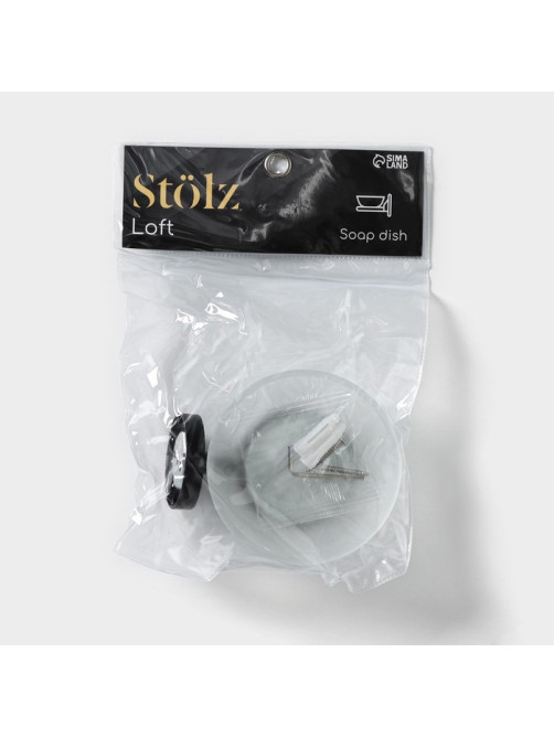 Мыльница настенная Stölz Loft basic, чёрная