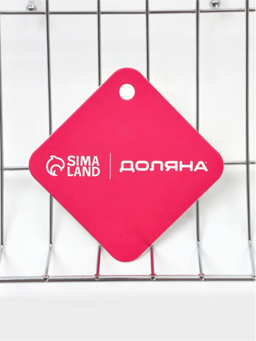 Полка универсальная Доляна, бытовая, с крючками, 42×12×15 см, хромированная