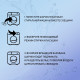 Шарики для стирки белья Доляна, d=3.3 см, 4 шт., бело-голубые