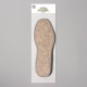 Стельки для обуви, утеплённые, двухслойные, фольгированные, окантовка, р-р RU 37 (р-р Пр-ля 39), 24.5 см, пара, серые