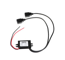 Преобразователь напряжения TORSO, 12 - 5 В, 2 USB, 3 А