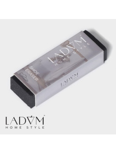 Ластик для чистки тёмной обуви LaDо́m, 7.5×2.5×1.5 см, чёрный