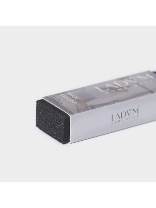 Ластик для чистки тёмной обуви LaDо́m, 7.5×2.5×1.5 см, чёрный