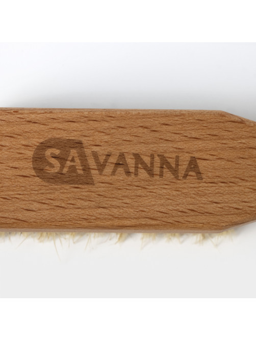Щётка для обуви SAVANNA, 21×3.5 см, 59 пучков, натуральный волос