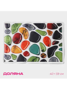 Коврик придверный Доляна «Минерал», 40×59 см