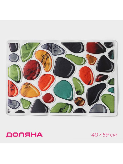 Коврик придверный Доляна «Минерал», 40×59 см