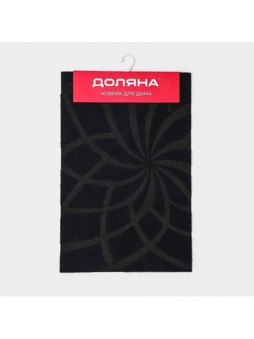 Коврик придверный Доляна, без окантовки, влаговпитывающий, 38×58 см, синий