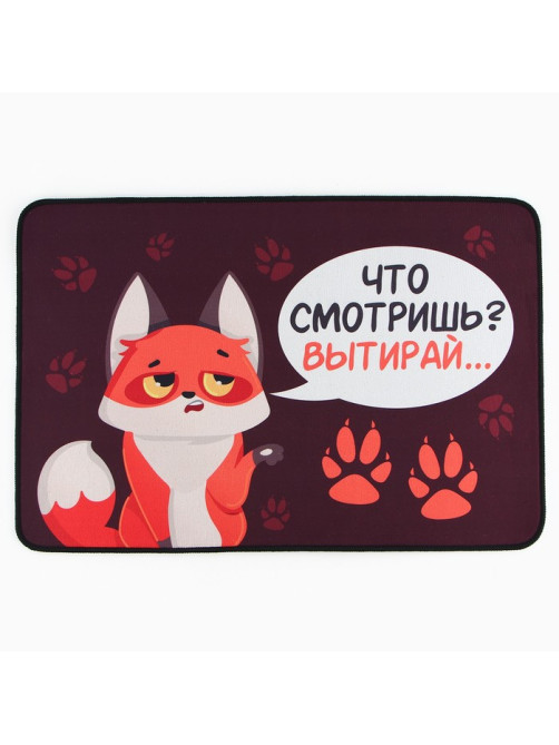 Коврик придверный «Что смотришь?», 40×60 см