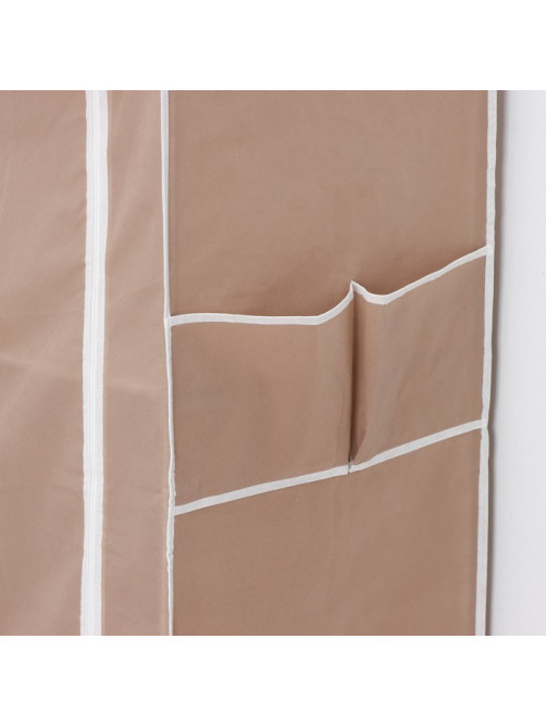 Шкаф тканевый каркасный, складной LaDо́m, 70×45×150 см, бежевый